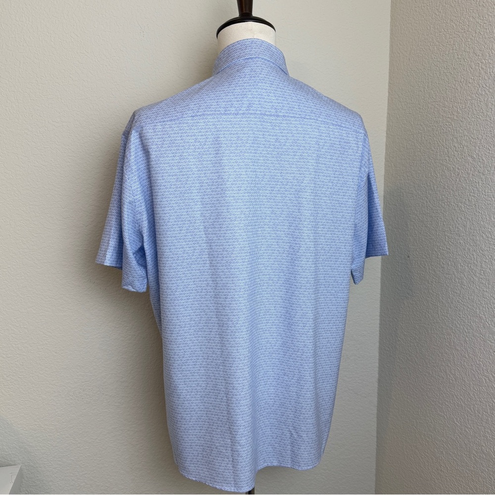 Peter Millar 100% Polyester Button Up Short Sleev… - image 4